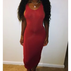 Reddish maxi dress